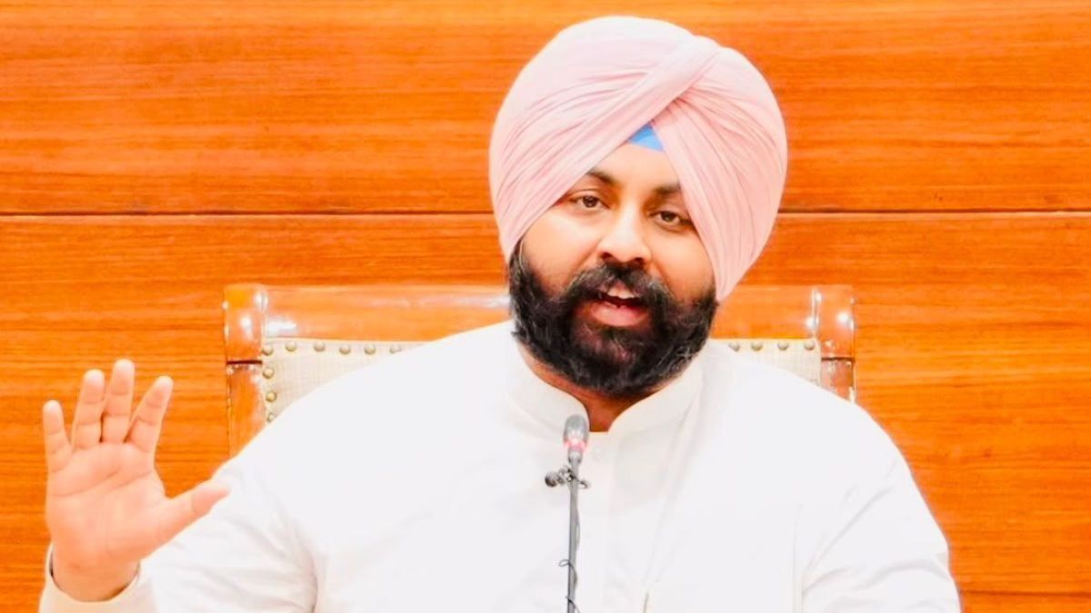 Punjab Education Minister Harjot Singh Bains