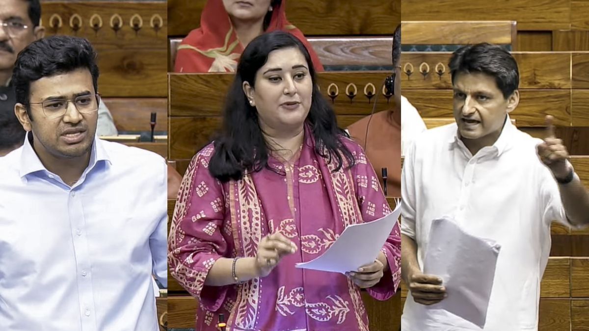 Tejasvi Surya, Bansuri Swaraj and Deepender Singh Hooda