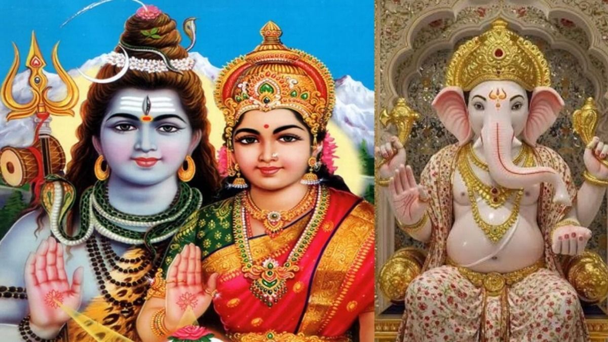  Lord Shankar, Mother Parvati and Lord Ganesha
