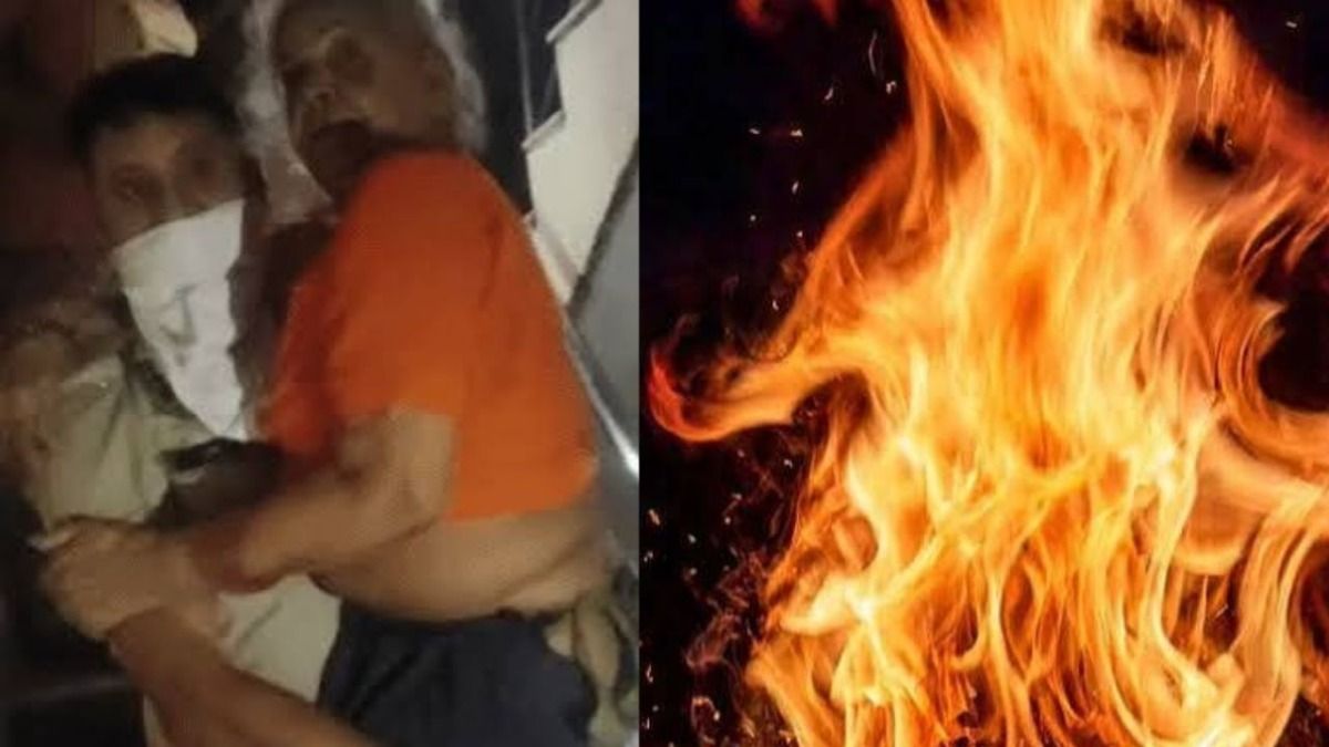 Policeman Saves Elderly Woman Trapped in Fire.