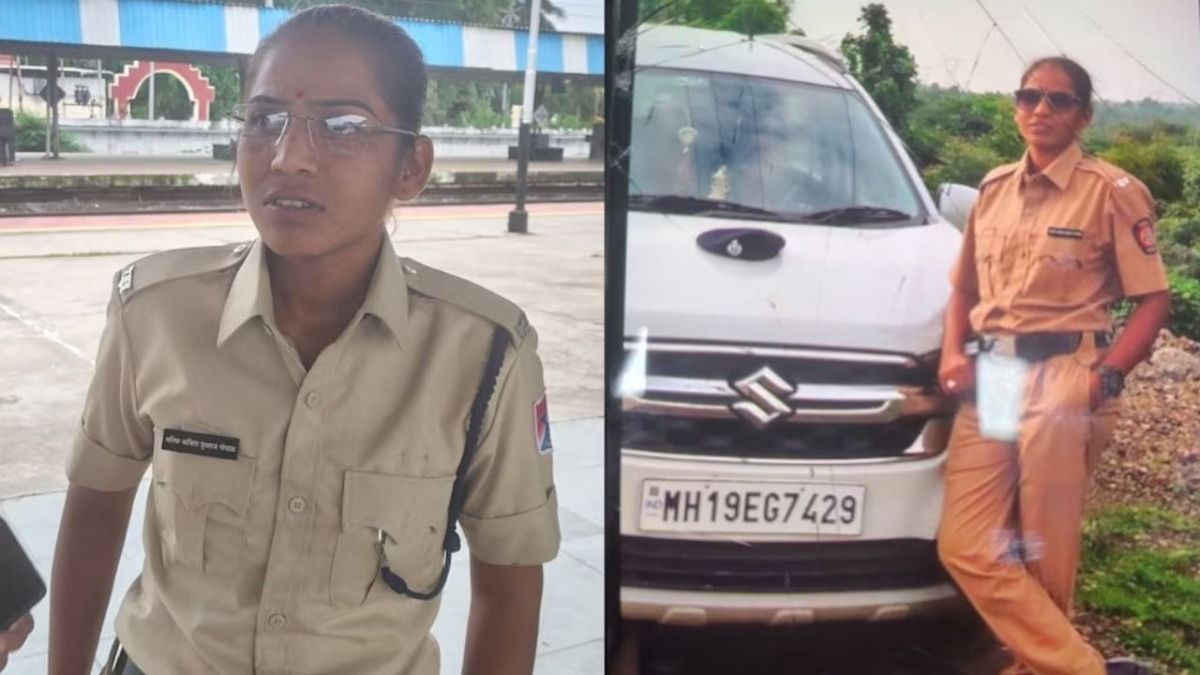 वर्दी में फर्जी महिला पुलिसकर्मी 