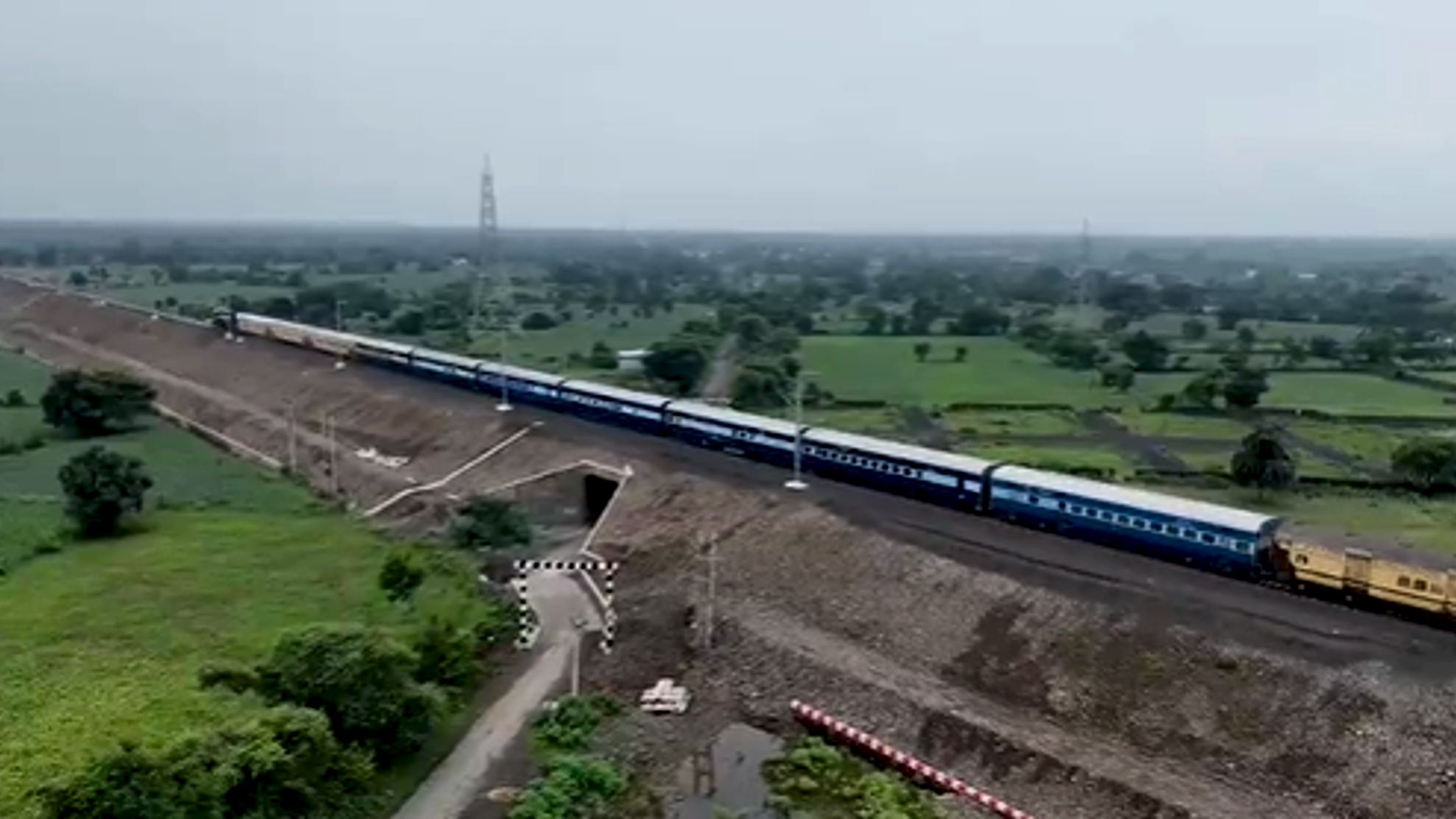 High-Speed Train Trial on New Ramganjmandi