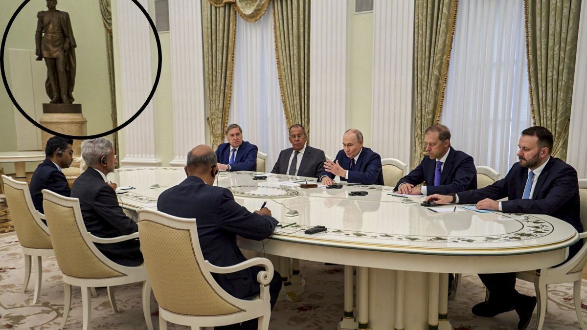 S Jaishankar interacts with Russia's President Vladimir Putin  (Photo/PTI)