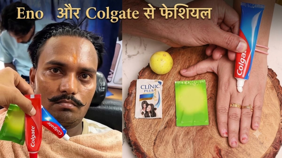 Viral Colgate-ENO Facial Trend