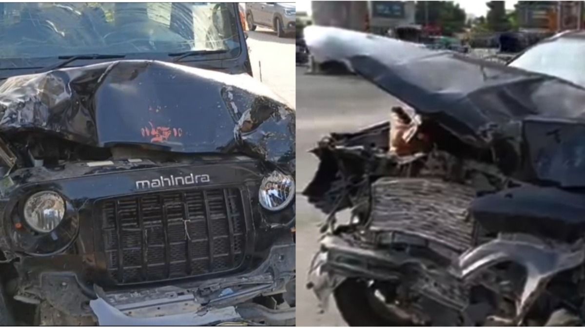 टक्कर के बाद दोनों कार