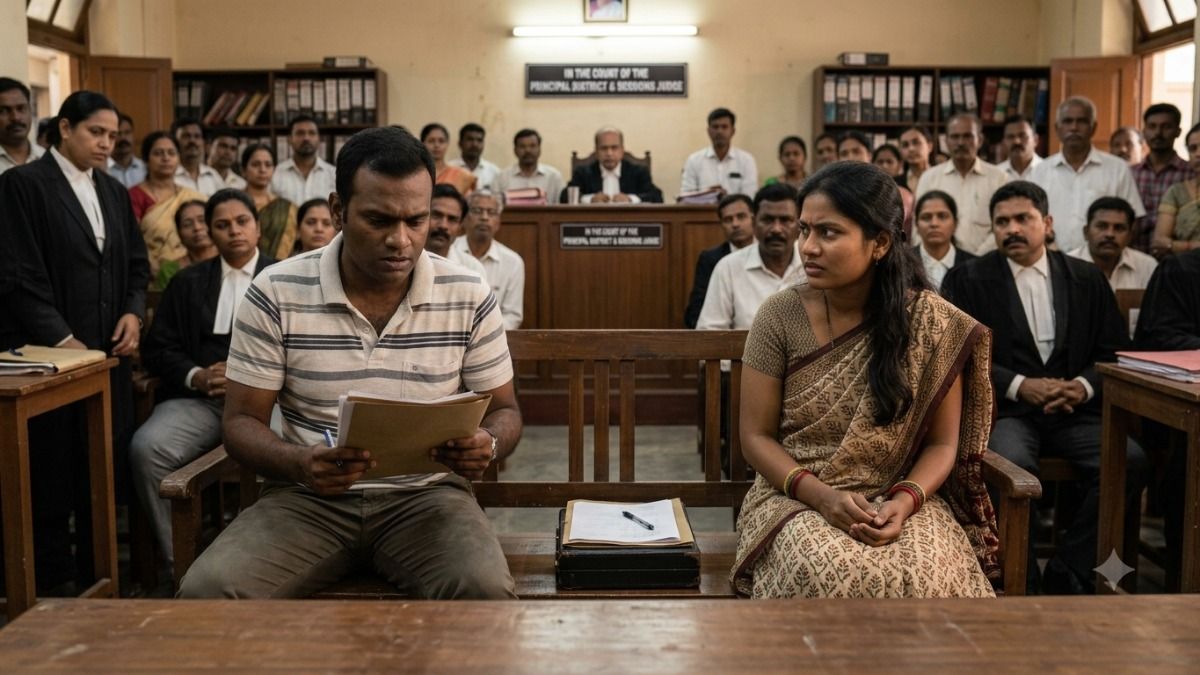 husband right to cross examine: AI Image