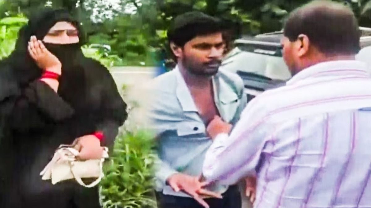  पति ने पत्नी के प्रेमी से की मारपीट. (Photo: Screengrab)