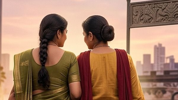 Married Women Flee Together: AI Image