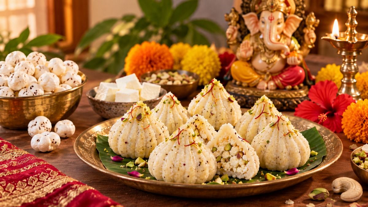 Makhana-Paneer Modak Recipe