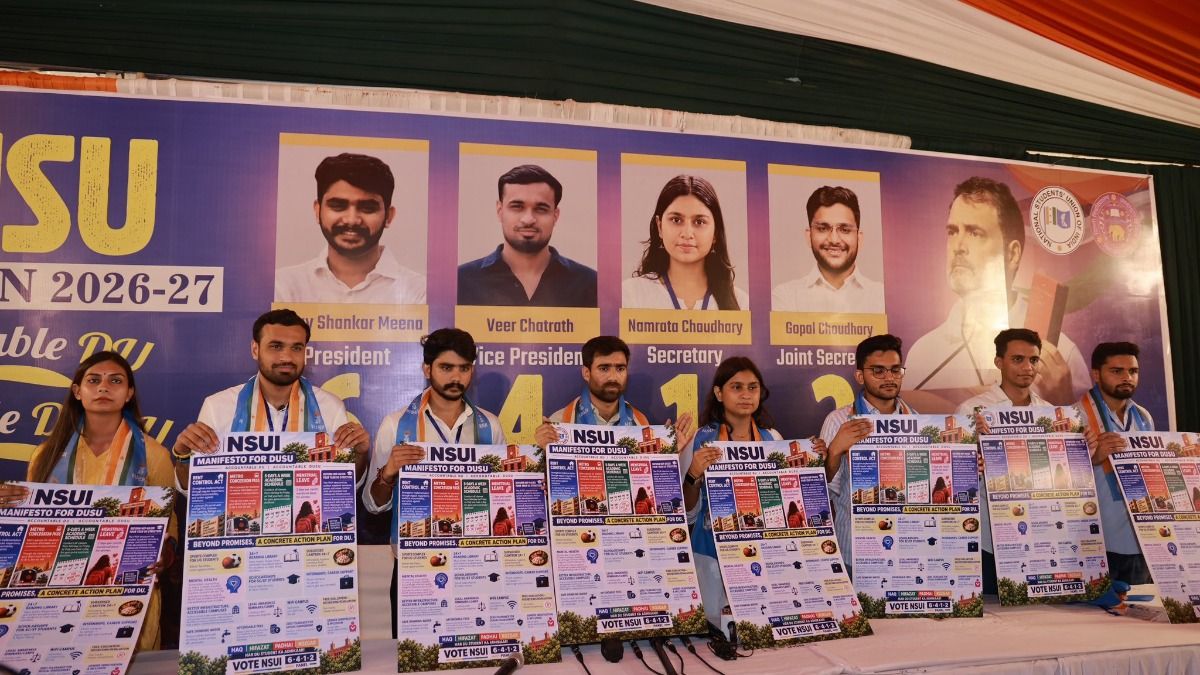 DELHI UNIVERSITY dusu election 2026 abvp vs nsui manifesto
