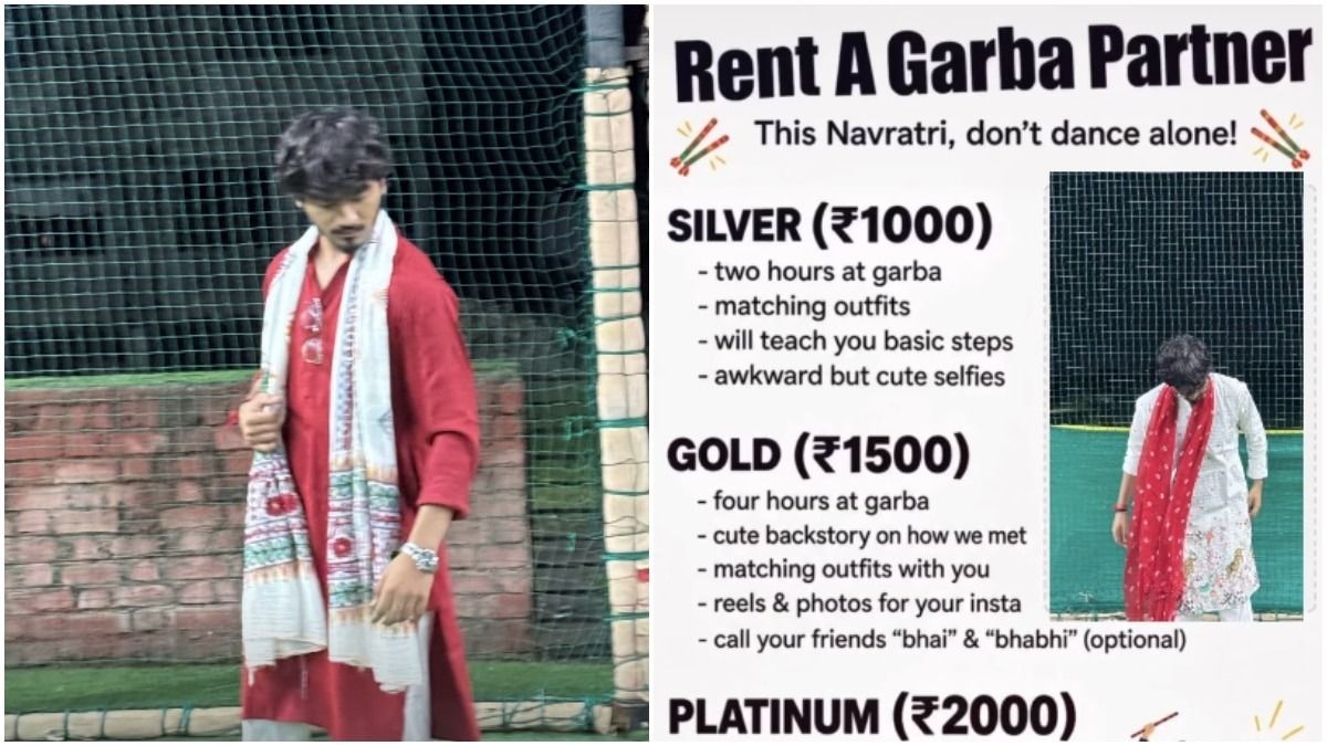 Man offers ‘rent garba partner’ services for Navratri, packages start at Rs 1,000