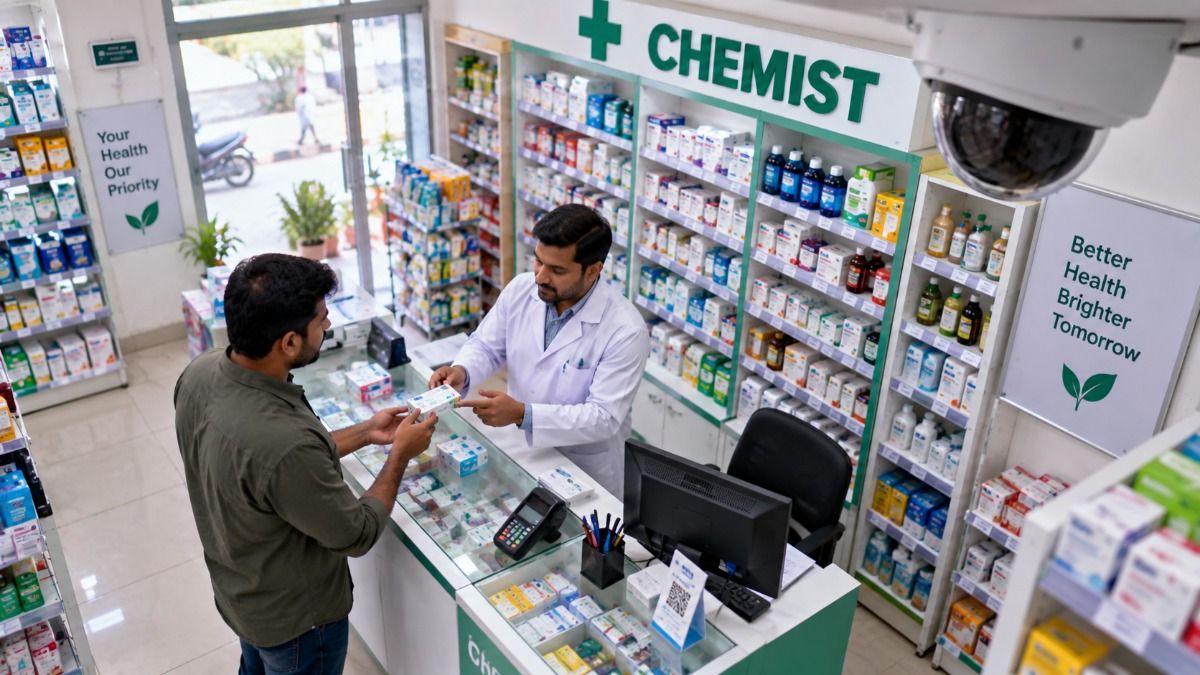 CCTV at medical store (AI)