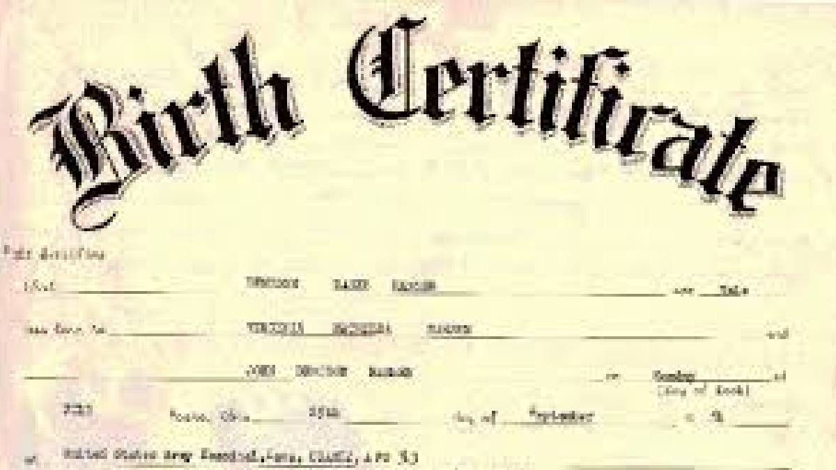 Birth certificate