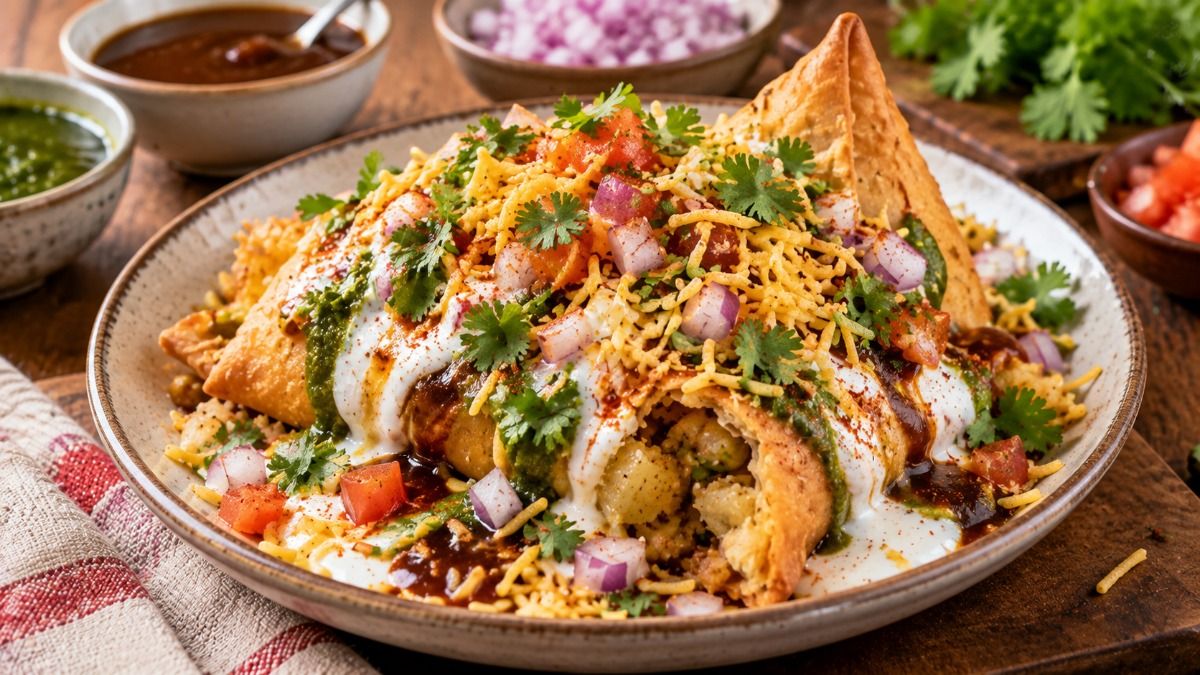 Samosa Chaat Recipe (AI)