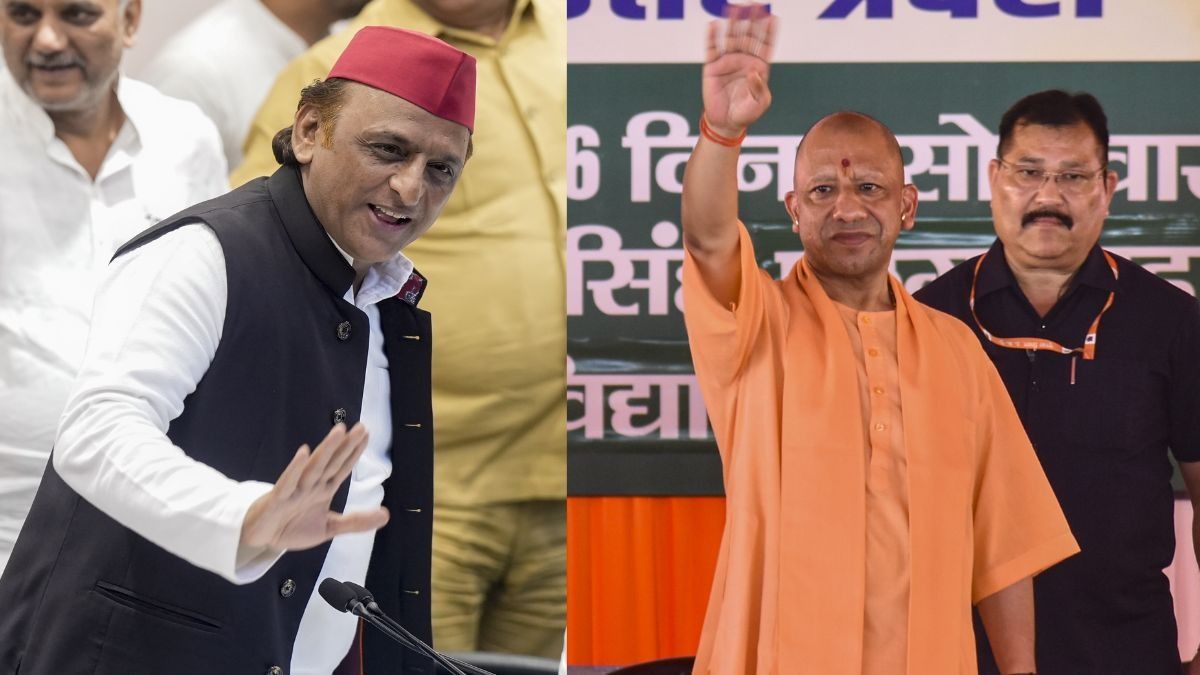 Akhilesh Yadav and Yogi Adityanath 