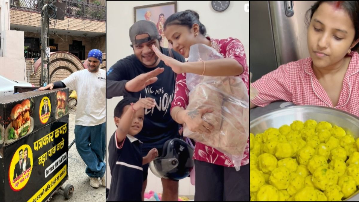 पत्रकार कपल वड़ा पाव वाले (PC: @patrakarcouple)
