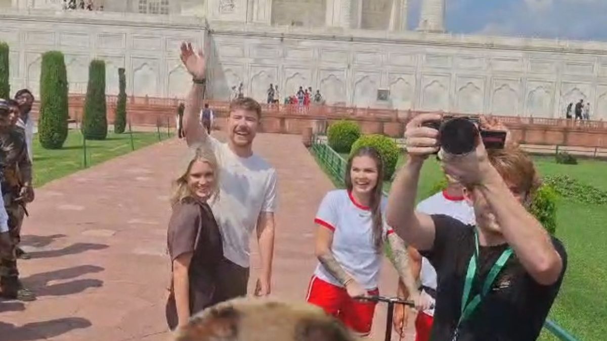 MrBeast visited the Taj Mahal