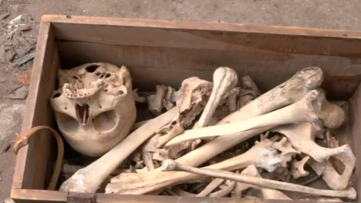Delhi Kali Mandir Human Skeleton