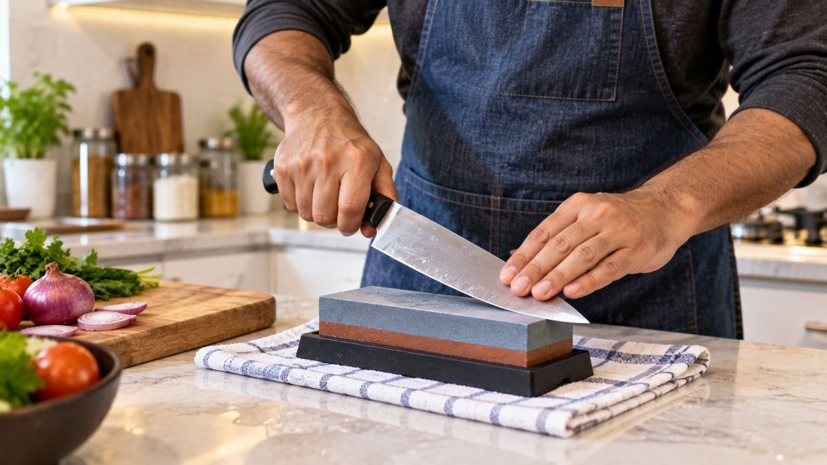 Person Sharpening Knife (AI)