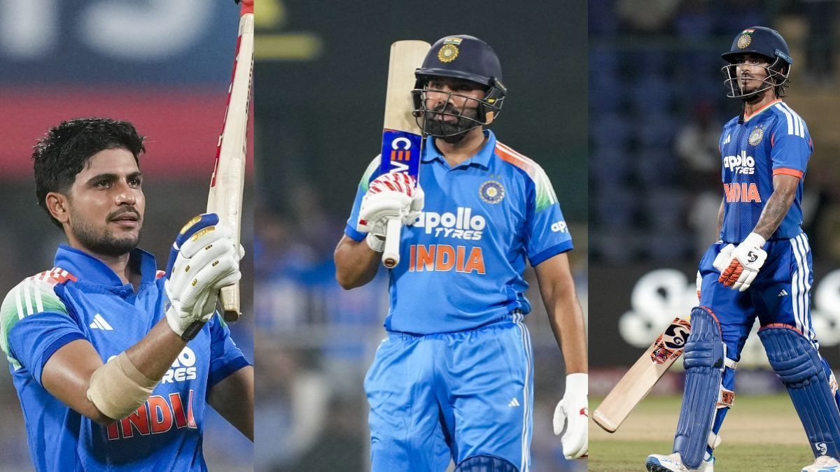Shubman Gill, Rohit Sharma and Ishan Kishan (Photo/PTI)