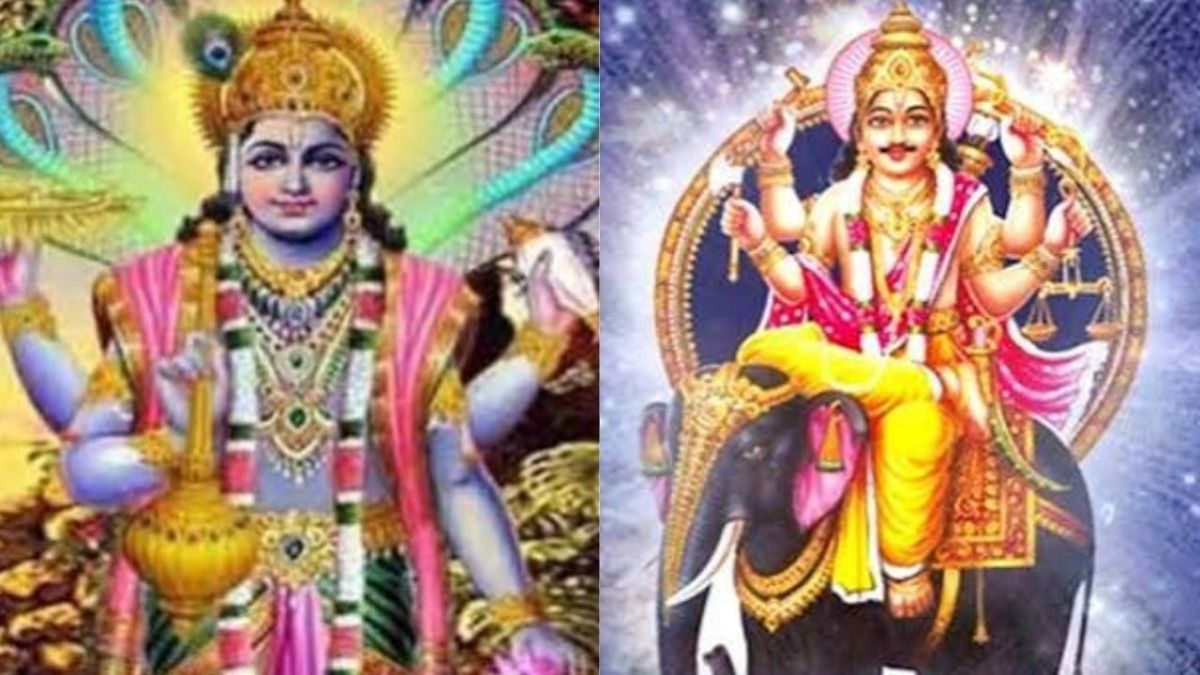 Lord Vishnu and Brihaspati Dev