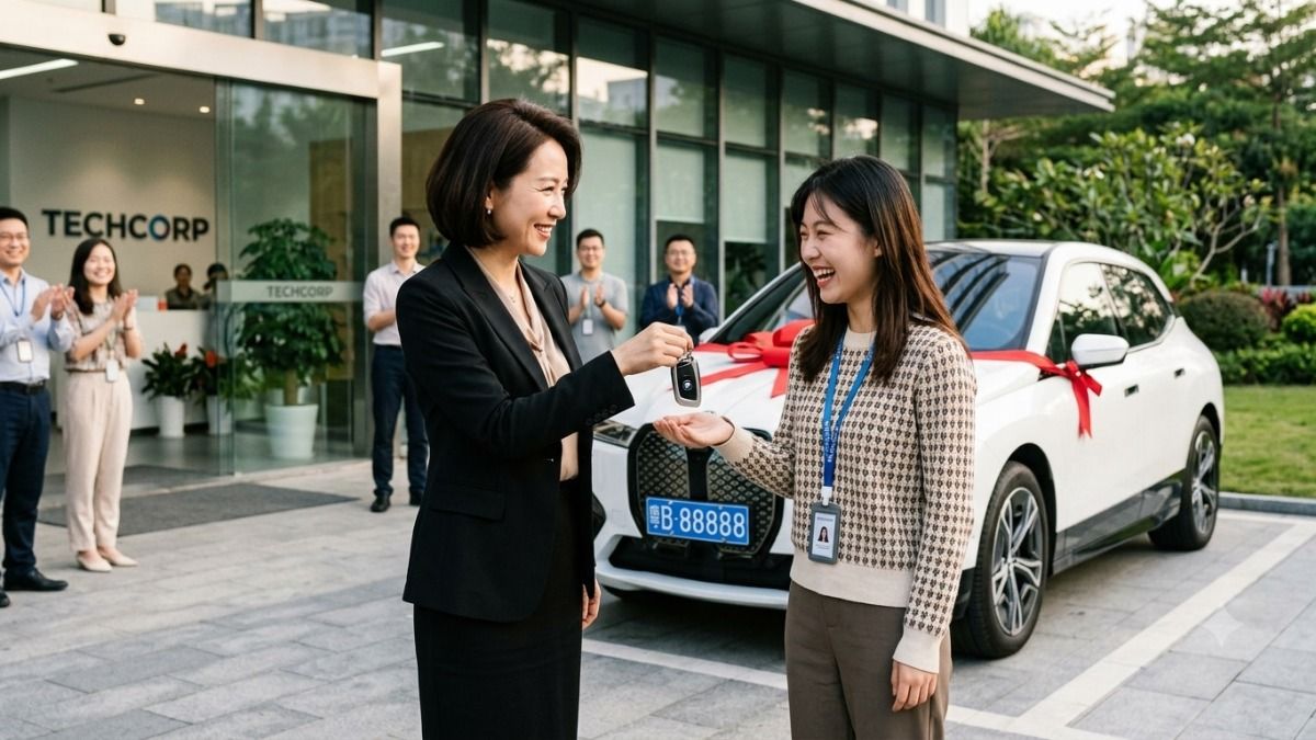 China boss gifts BMW to employees