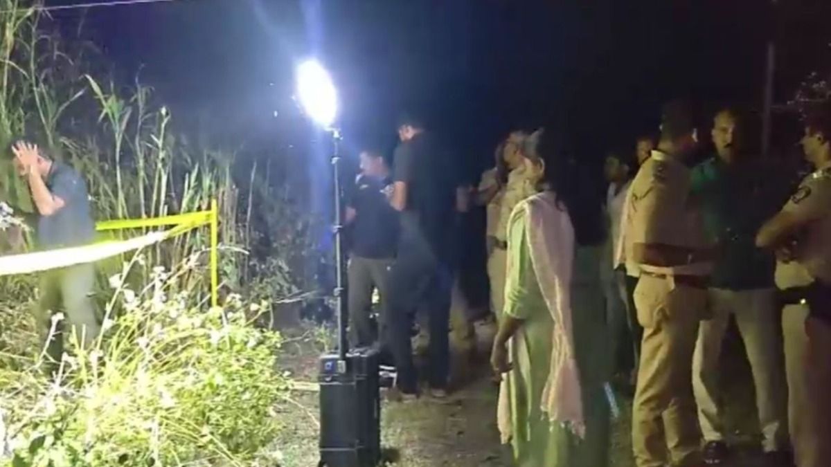 Police and others present at the scene