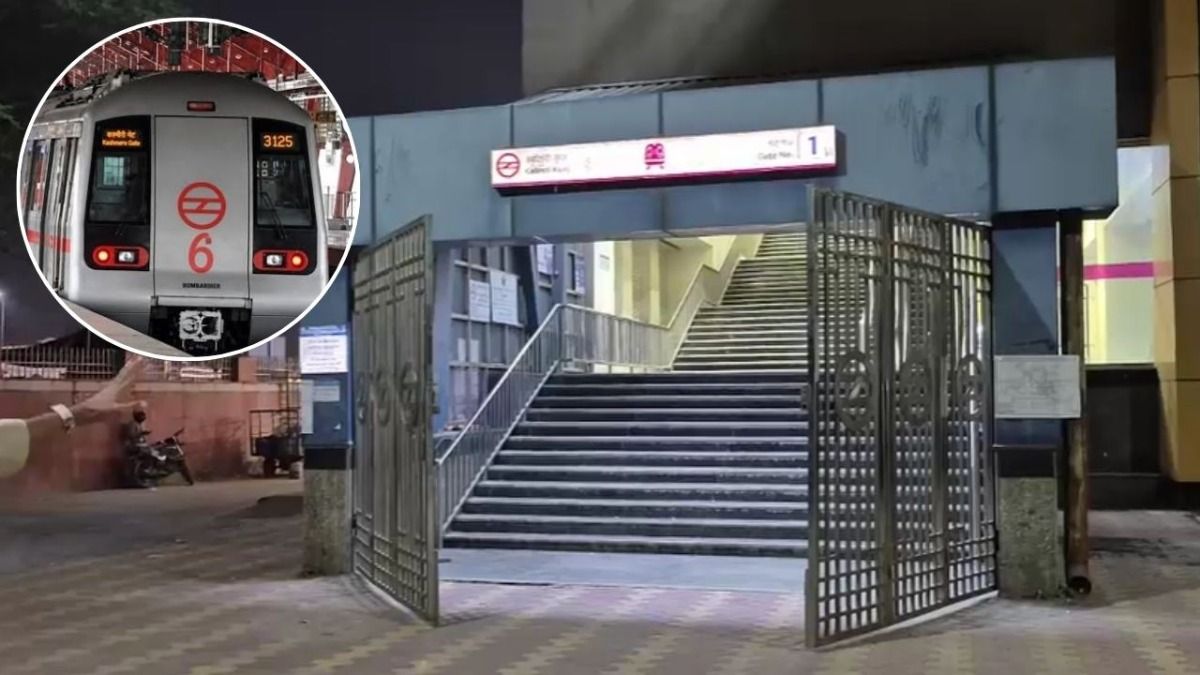 Delhi Metro station Closed