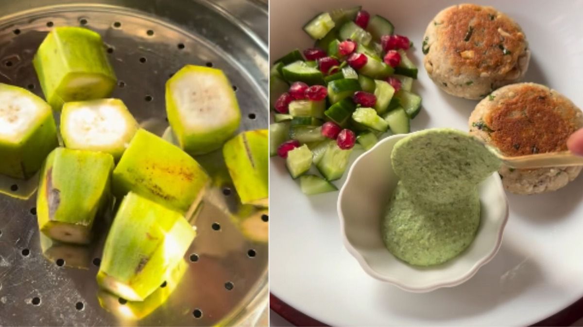 कच्चे केले और पनीर की टिक्की 