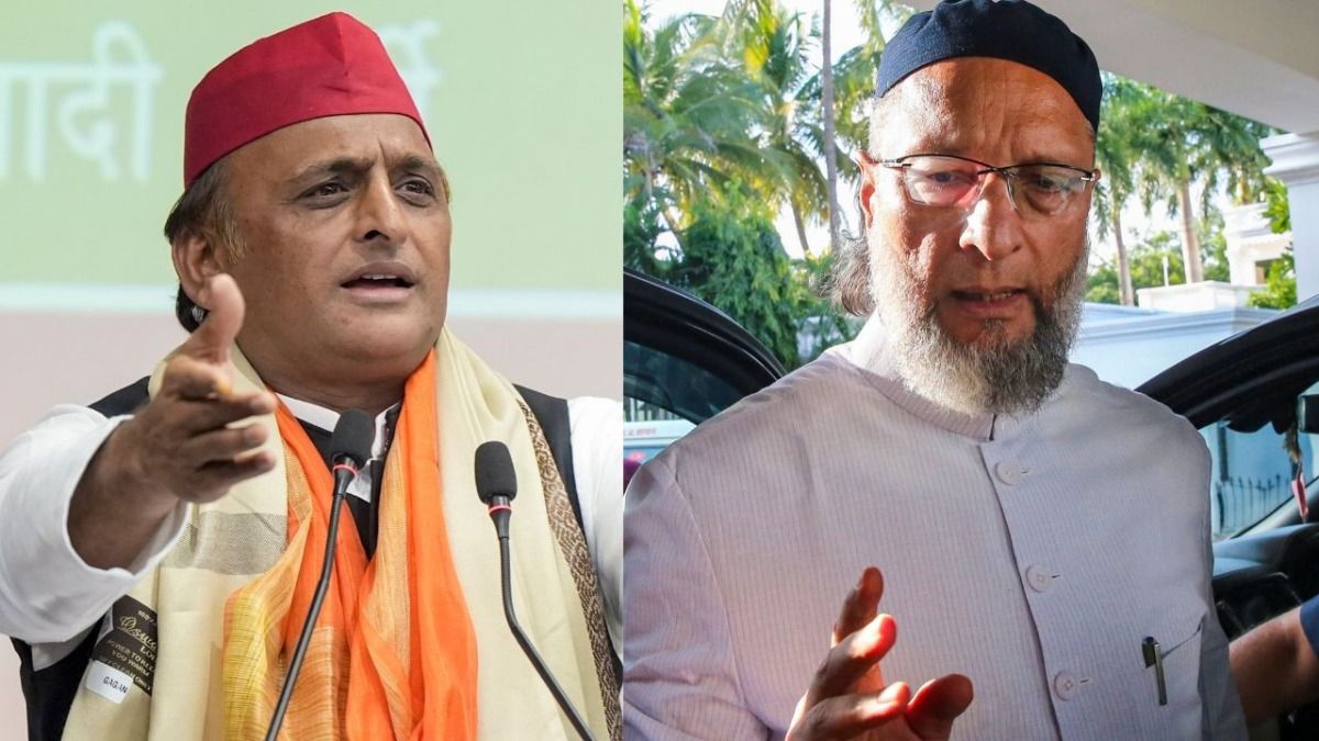 Akhilesh Yadav and Asaduddin Owaisi