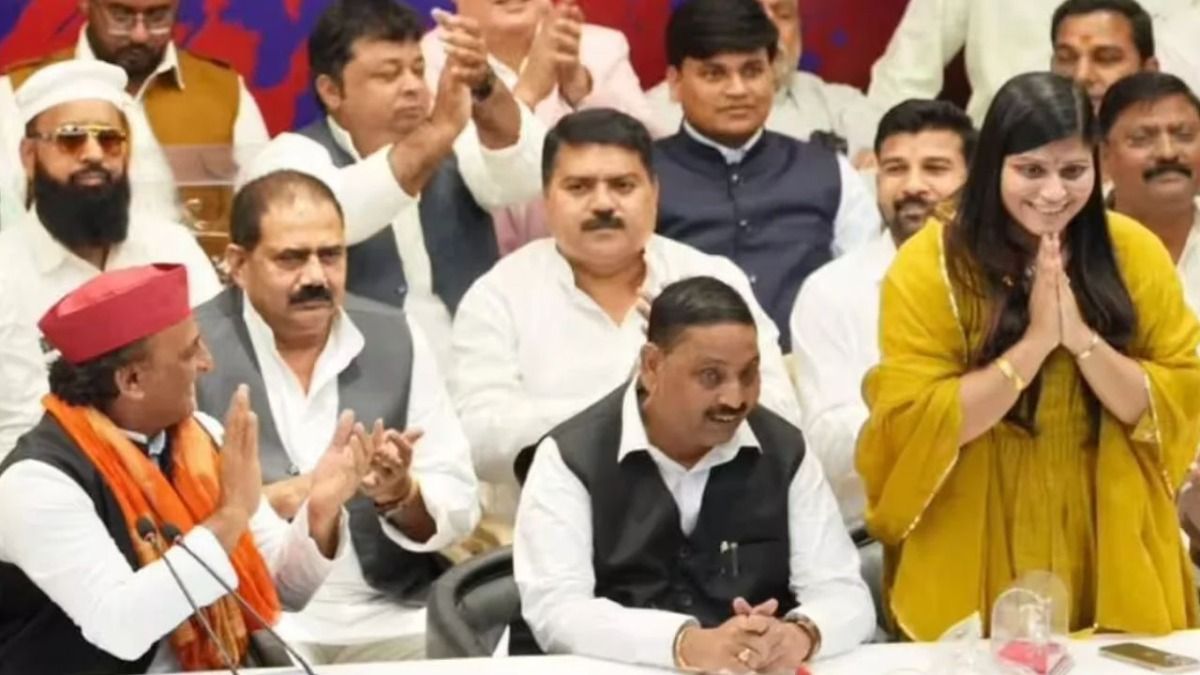 SP Names Kirti Kashyap as Candidate (Photo: From Akhilesh's X handle)