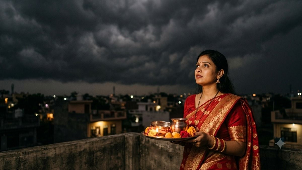 करवा चौथ पर चांद न दिखे तो क्या करें
