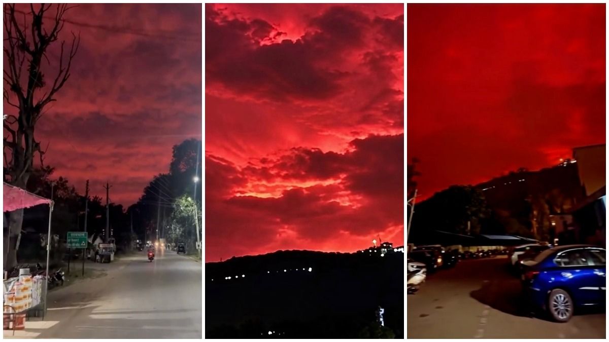 Chhattisgarh red sky