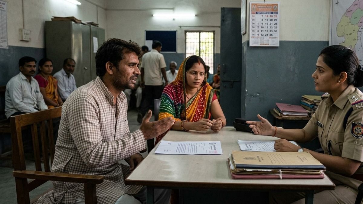पत्नी के करवा चौथ व्रत न रखने पर गुसाया पति