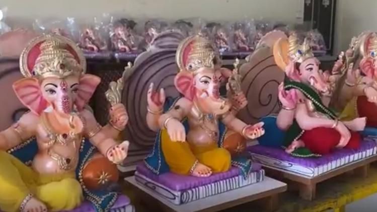 eco friendly idols of ganesha