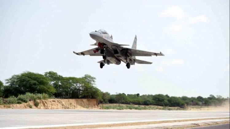 IAF fighters aircraft on Emergency Landing Facility Rajasthan
