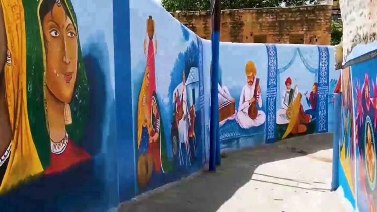 Murals in Jodhpur highlight Rajasthan's culture
