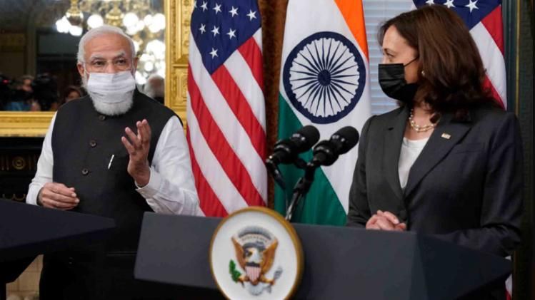 PM Modi praises Kamala Harris tells her a source of inspiration for the world