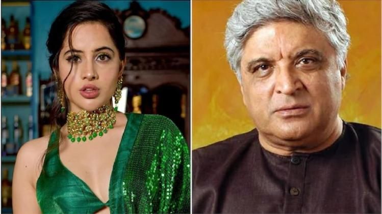 उर्फी जावेद और गीतकार जावेद अख्तर.