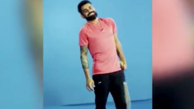 विराट कोहली ने उतारी शिखर धवन की नकल