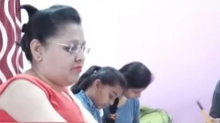 Sangeeta put her talent on canvas