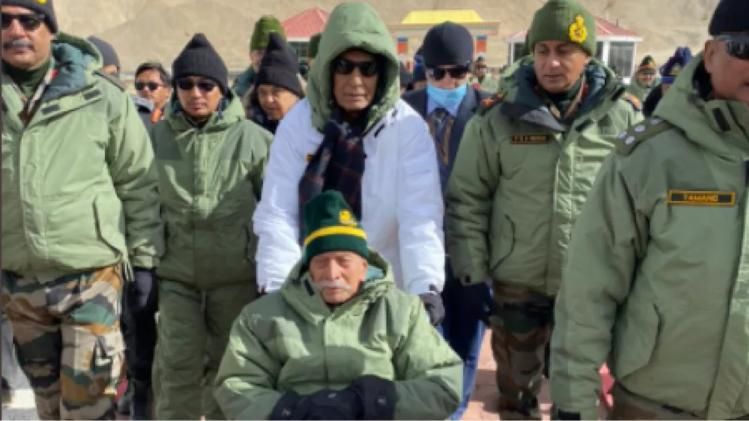 Rajnath Singh at Rezang La