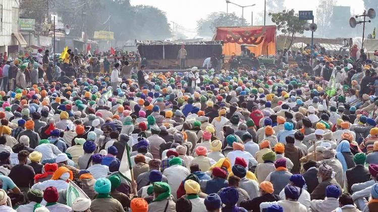 Farmers protest