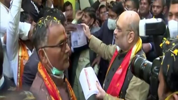 Amit Shah in mathura