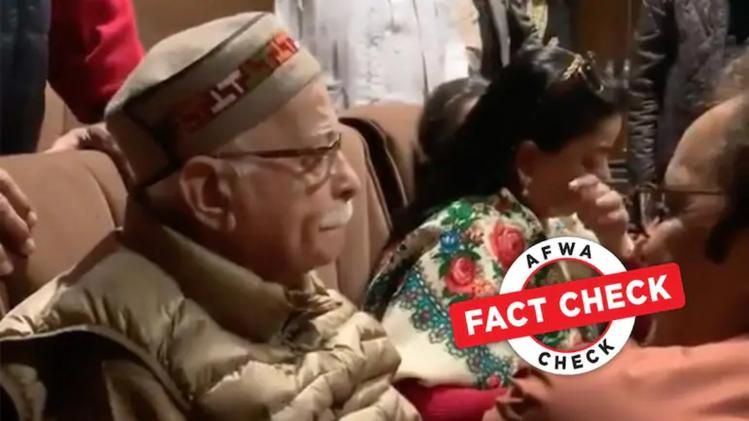 Lal Krishna Advani crying the kashmir files