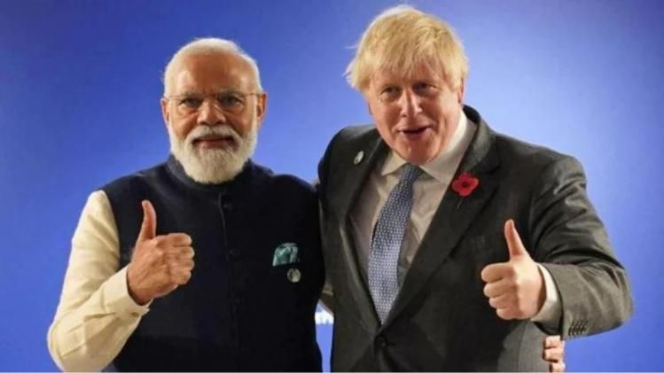 chemistry between Modi and Johnson 
