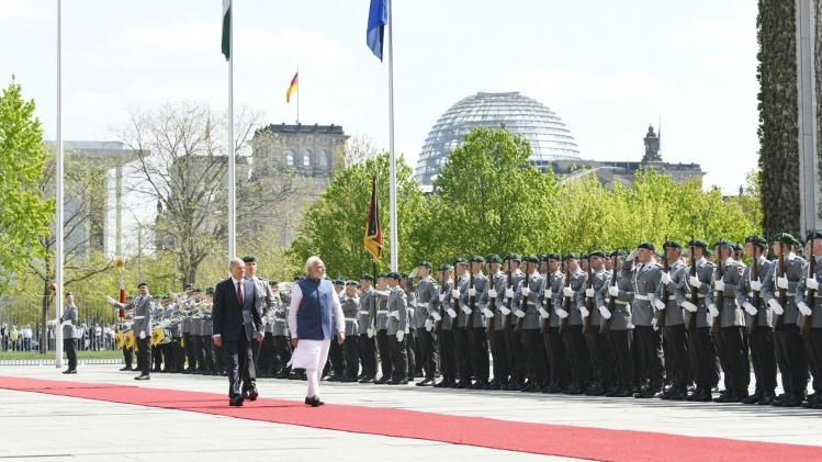 pm modi grand welcome in berlin