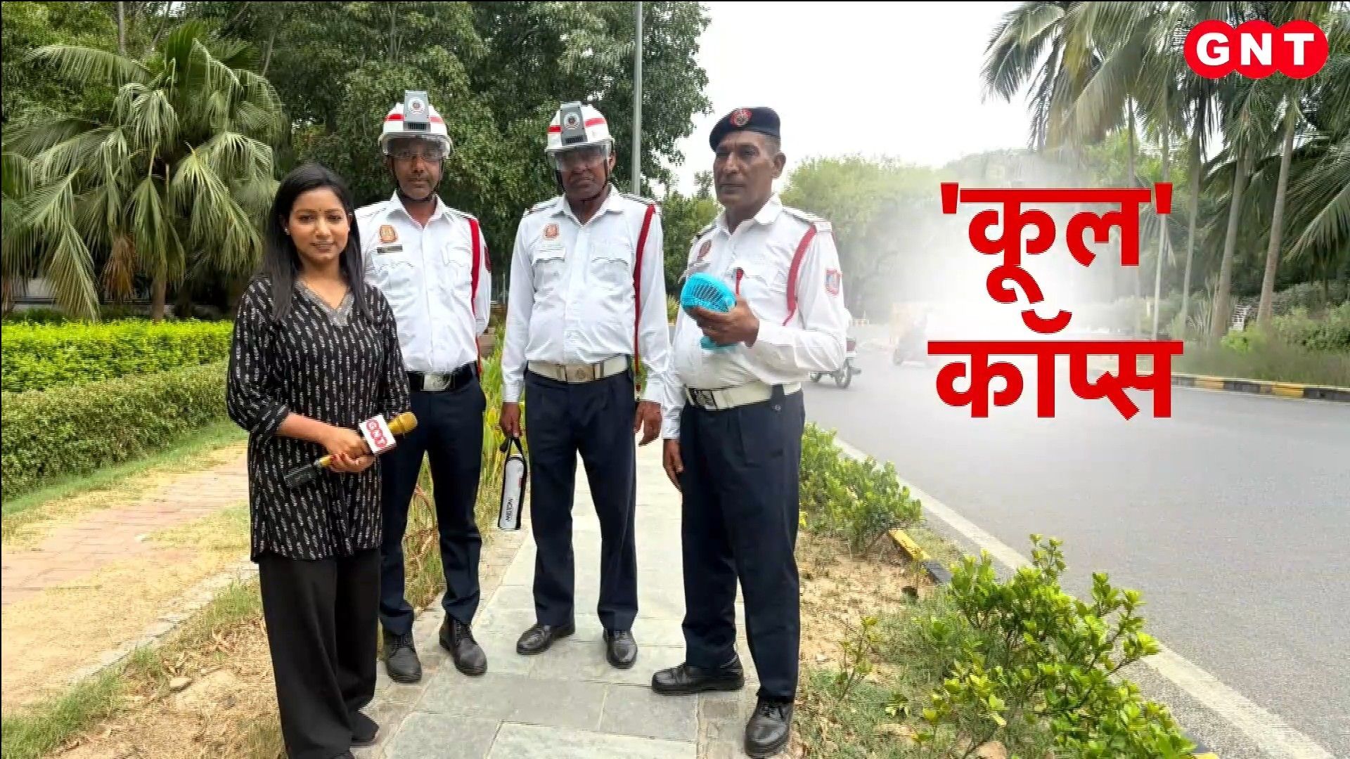 Delhi Traffic Police Gets AC Helmets to Beat Severe Heatwave Good News Today frvd