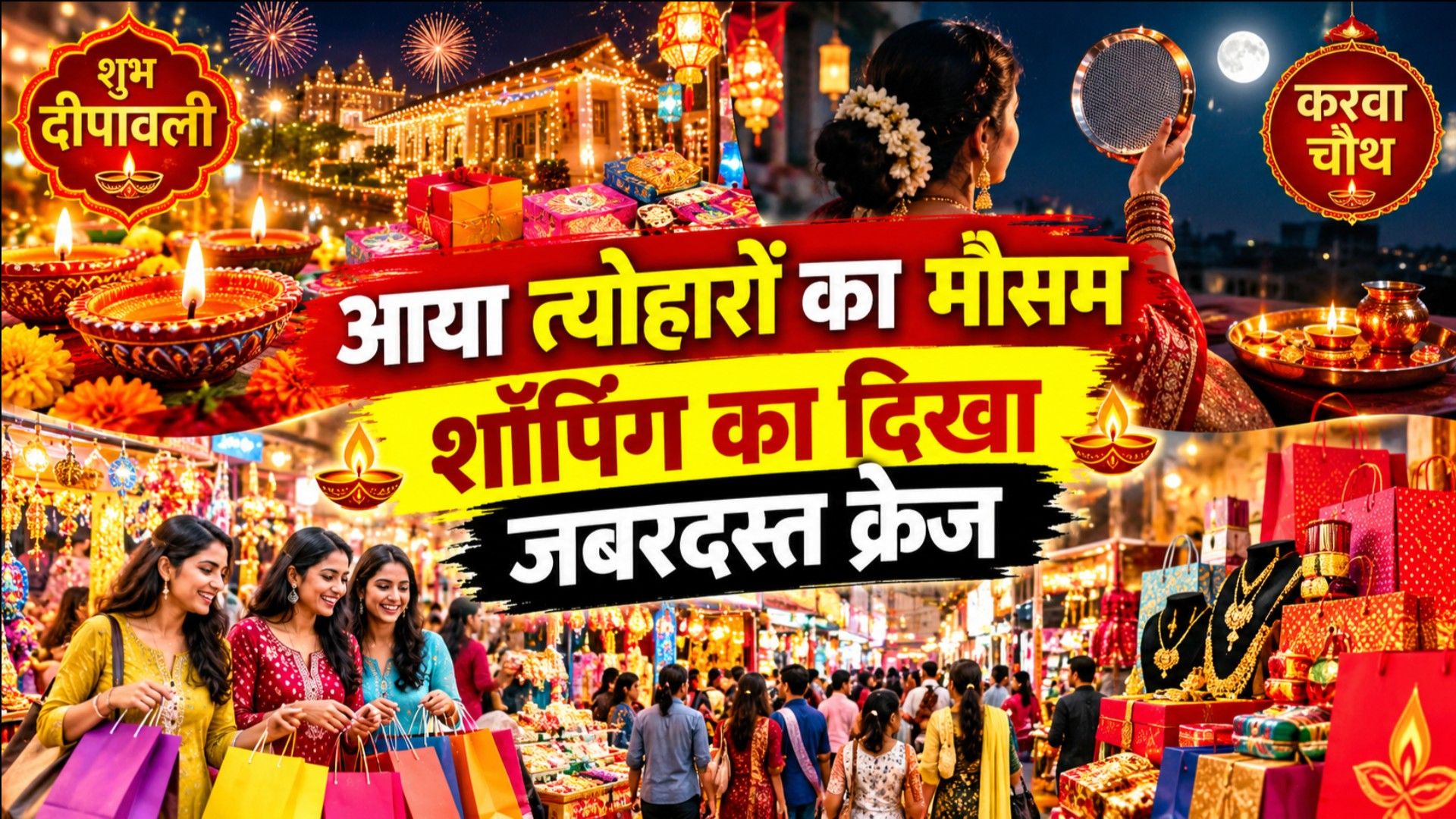 Festive Rush Across India: Karwa Chauth Shopping, Surat Gold Ghari, Terracotta Art And Kullu Dussehra frvd