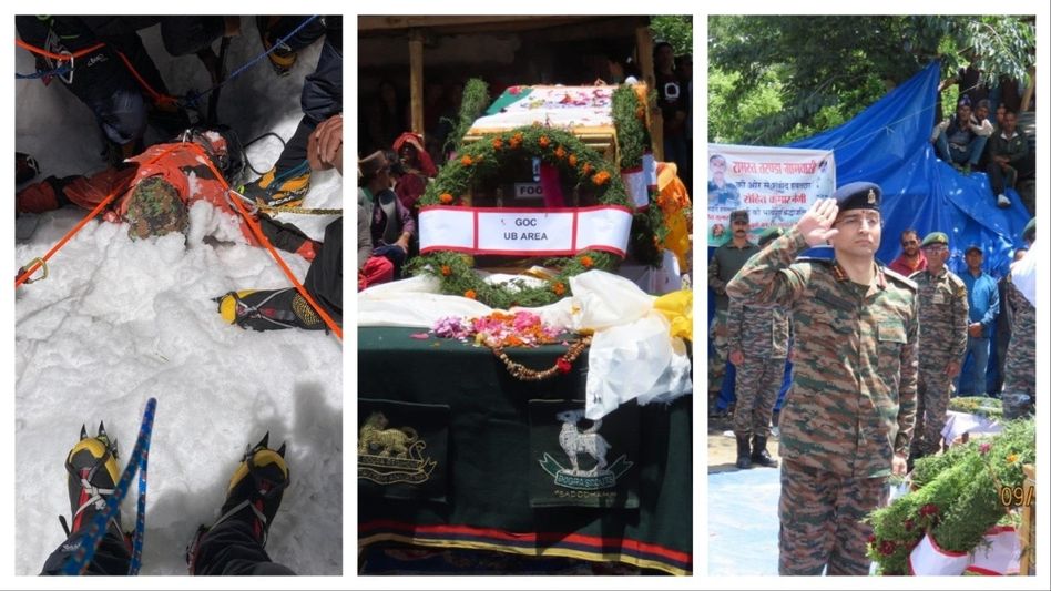 लडाखमध्ये हिमस्खलनात अडकलेल्या तीन जवानांचे मृतदेह नऊ महिन्यांनंतर सापडले लडाखमध्ये हिमस्खलनात अडकलेल्या तीन जवानांचे मृतदेह नऊ महिन्यांनंतर सापडले